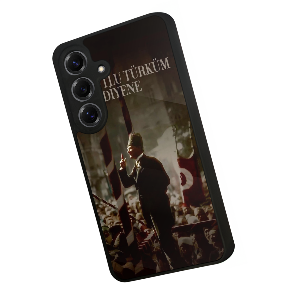 Samsung Galaxy S25 Uyumlu Mustafa Kemal Ataturk Tasarımlı Glossy Premium Kılıf