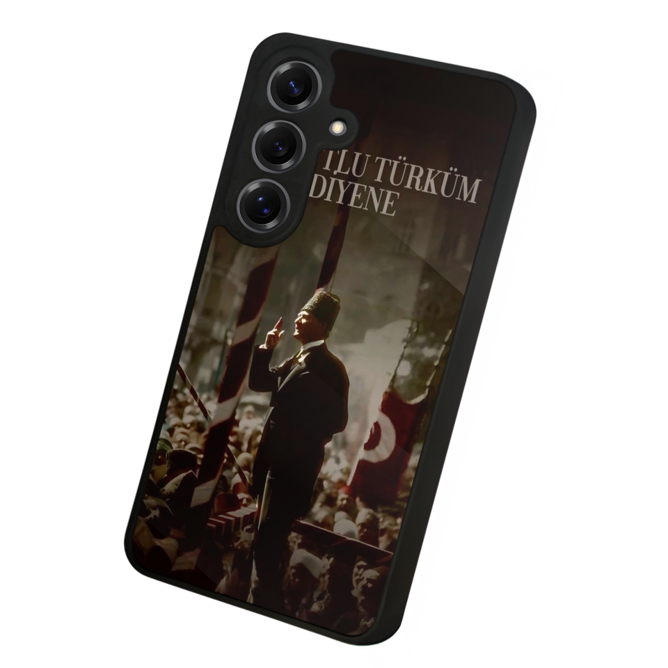 Samsung Galaxy S25 Uyumlu Mustafa Kemal Ataturk Tasarımlı Glossy Premium Kılıf