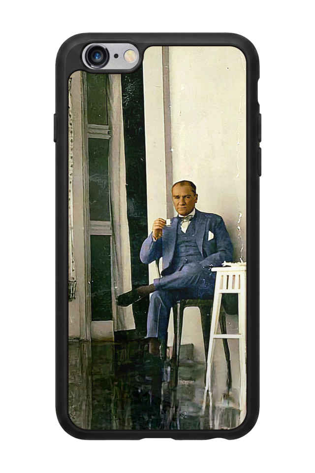 iPhone 6s Plus Uyumlu Mustafa Kemal Ataturk Tasarımlı Glossy Premium Kılıf
