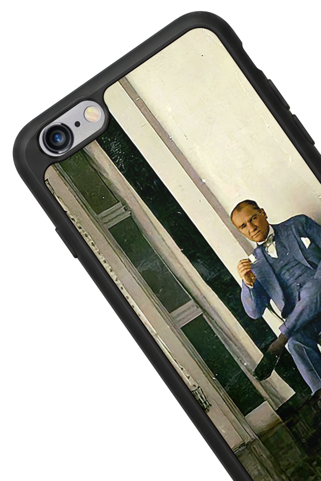 iPhone 6s Plus Uyumlu Mustafa Kemal Ataturk Tasarımlı Glossy Premium Kılıf