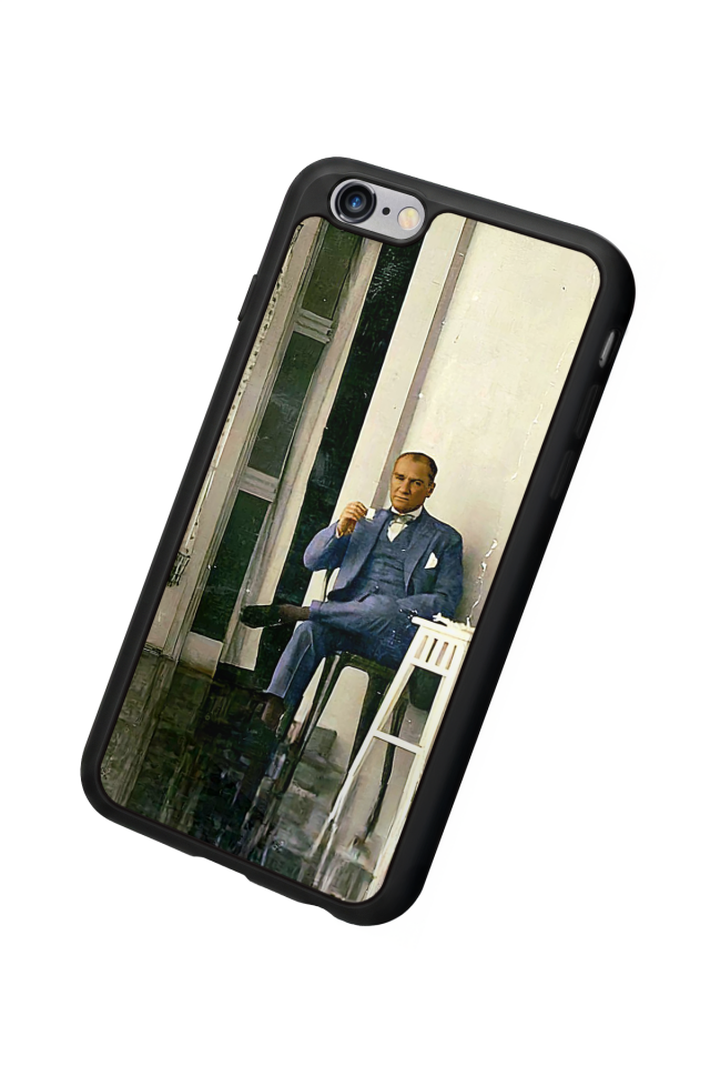 iPhone 6s Plus Uyumlu Mustafa Kemal Ataturk Tasarımlı Glossy Premium Kılıf