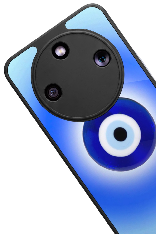 Honor Magic 8 Lite Uyumlu Nazar Tasarımlı Glossy Premium Kılıf