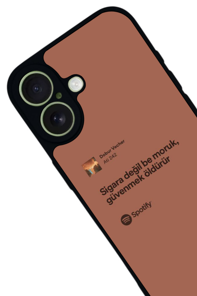 iPhone 17 Uyumlu Sarki Sozleri Tasarımlı Glossy Premium Kılıf