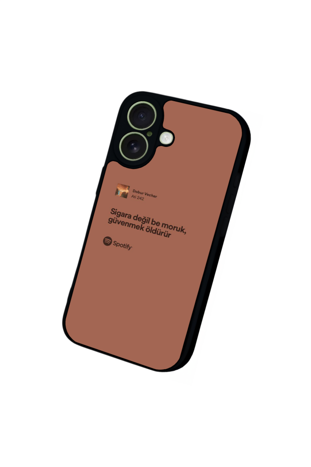iPhone 17 Uyumlu Sarki Sozleri Tasarımlı Glossy Premium Kılıf