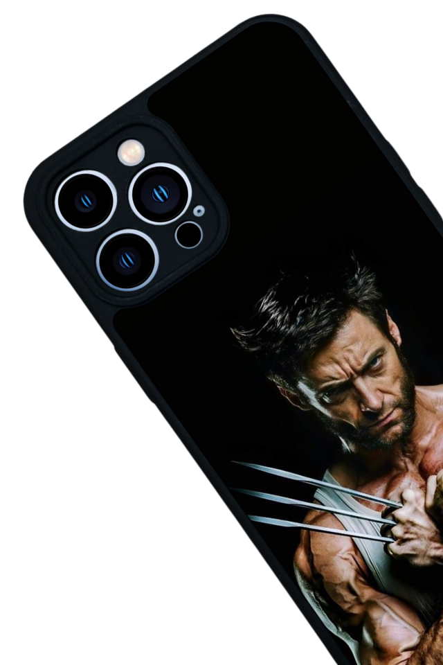 iPhone 12 Pro Max Uyumlu Wolverine Tasarımlı Glossy Premium Kılıf