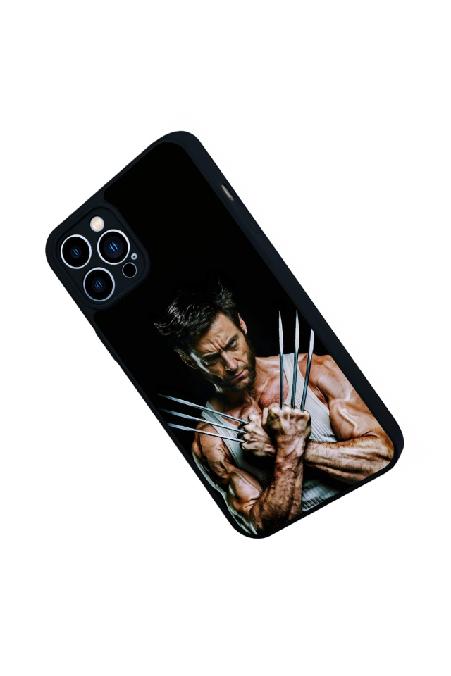 iPhone 12 Pro Max Uyumlu Wolverine Tasarımlı Glossy Premium Kılıf