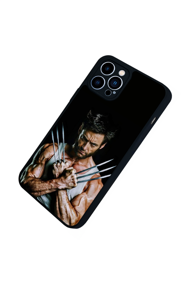 iPhone 12 Pro Max Uyumlu Wolverine Tasarımlı Glossy Premium Kılıf