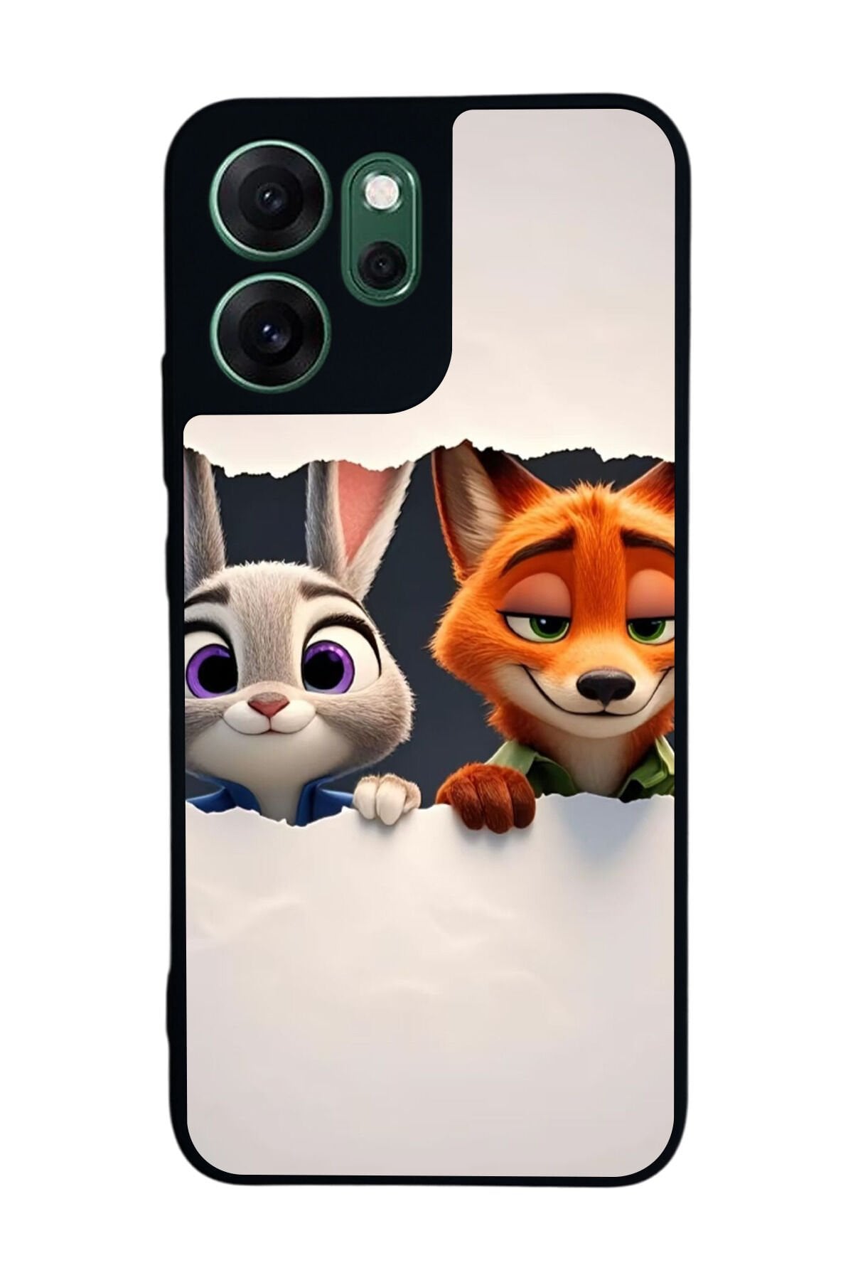 Oppo Reno 14F Uyumlu Zootropolis Tasarımlı Glossy Premium Kılıf