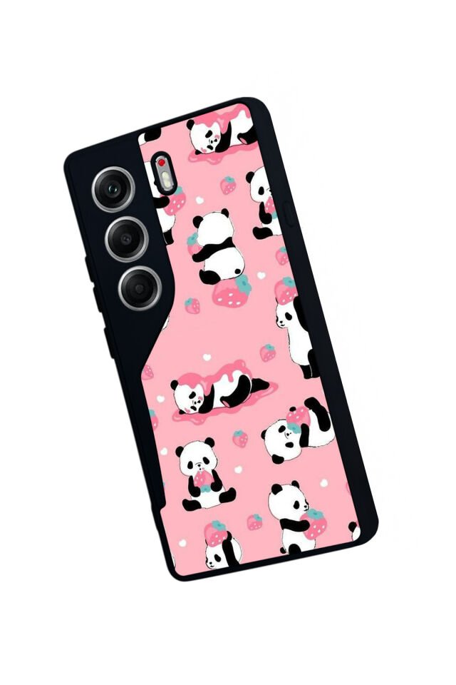 Tecno Camon 40 Uyumlu Panda Tasarımlı Glossy Premium Kılıf