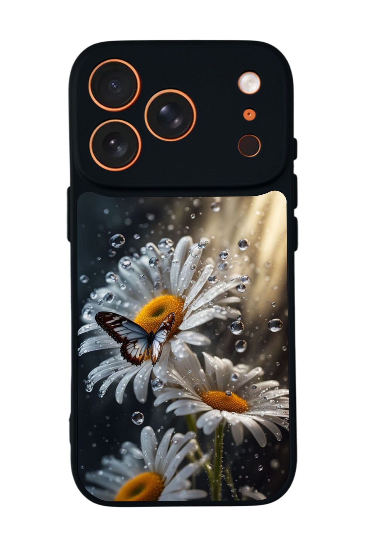 iPhone 17 Pro Max Uyumlu Cicek Tasarımlı Glossy Premium Kılıf