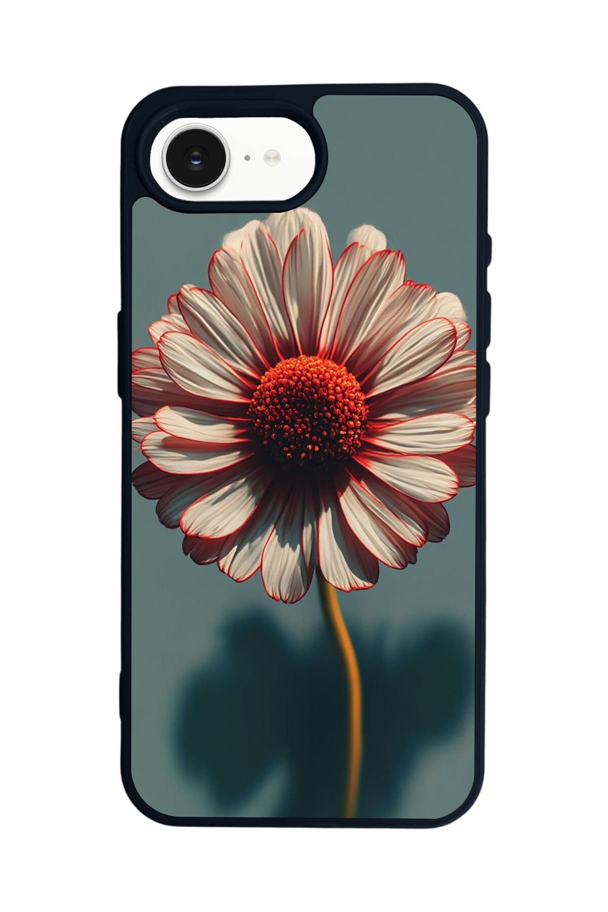 iPhone 16E Uyumlu Cicek Tasarımlı Glossy Premium Kılıf