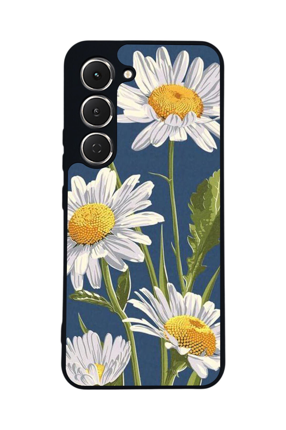 Tecno Spark 40 Pro Uyumlu Papatya Tasarımlı Glossy Premium Kılıf