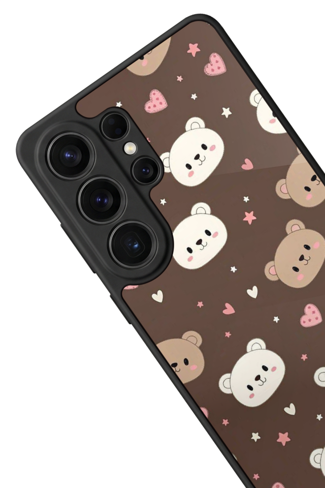 Samsung Galaxy S26 Ultra Uyumlu Ayı Tasarımlı Glossy Premium Kılıf