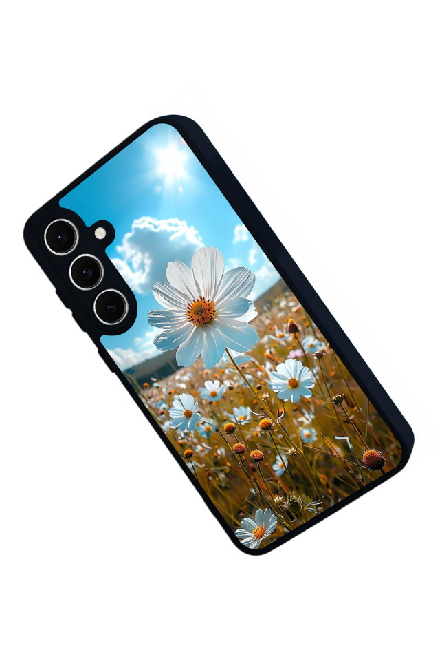 Samsung Galaxy S24 FE Uyumlu Cicek Tasarımlı Glossy Premium Kılıf