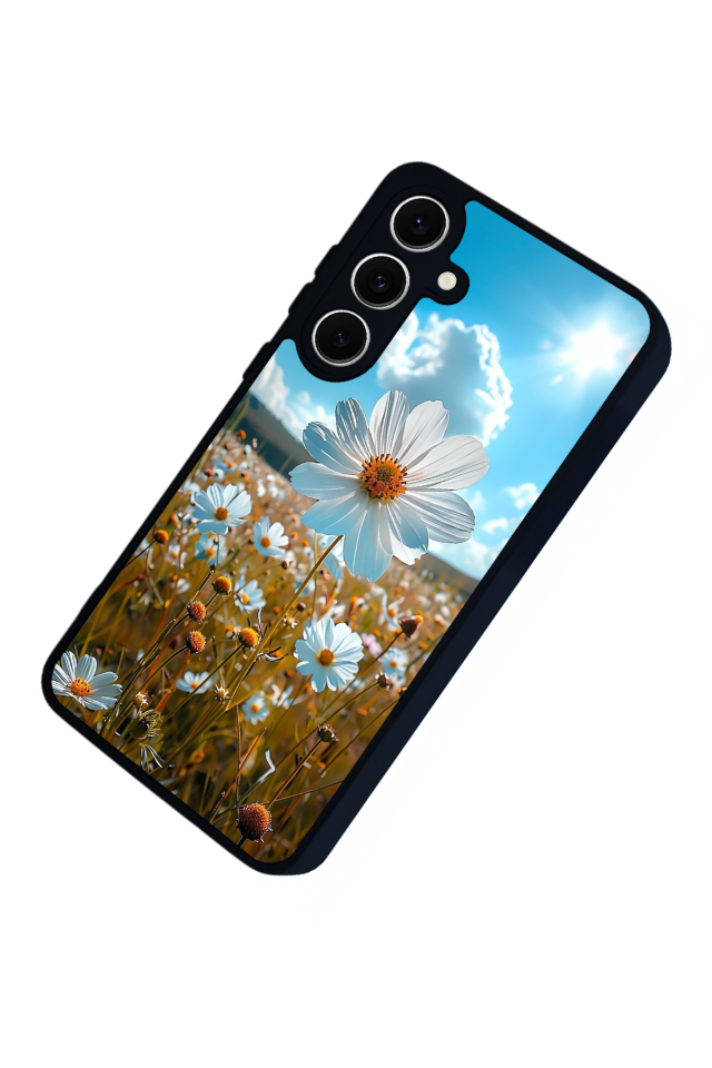 Samsung Galaxy S24 FE Uyumlu Cicek Tasarımlı Glossy Premium Kılıf