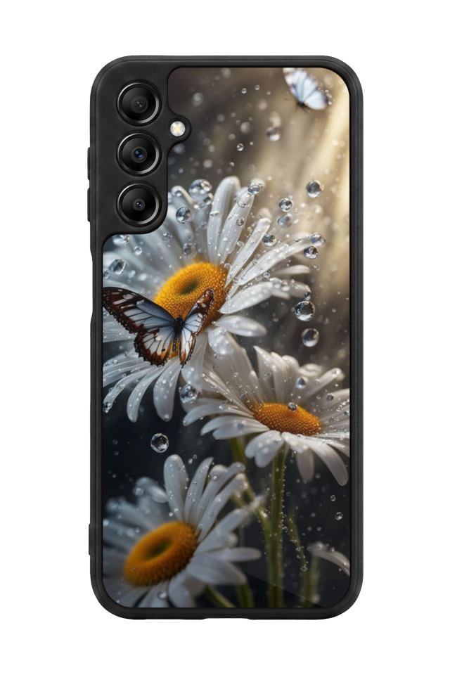 Samsung Galaxy A14 Uyumlu Cicek Tasarımlı Glossy Premium Kılıf