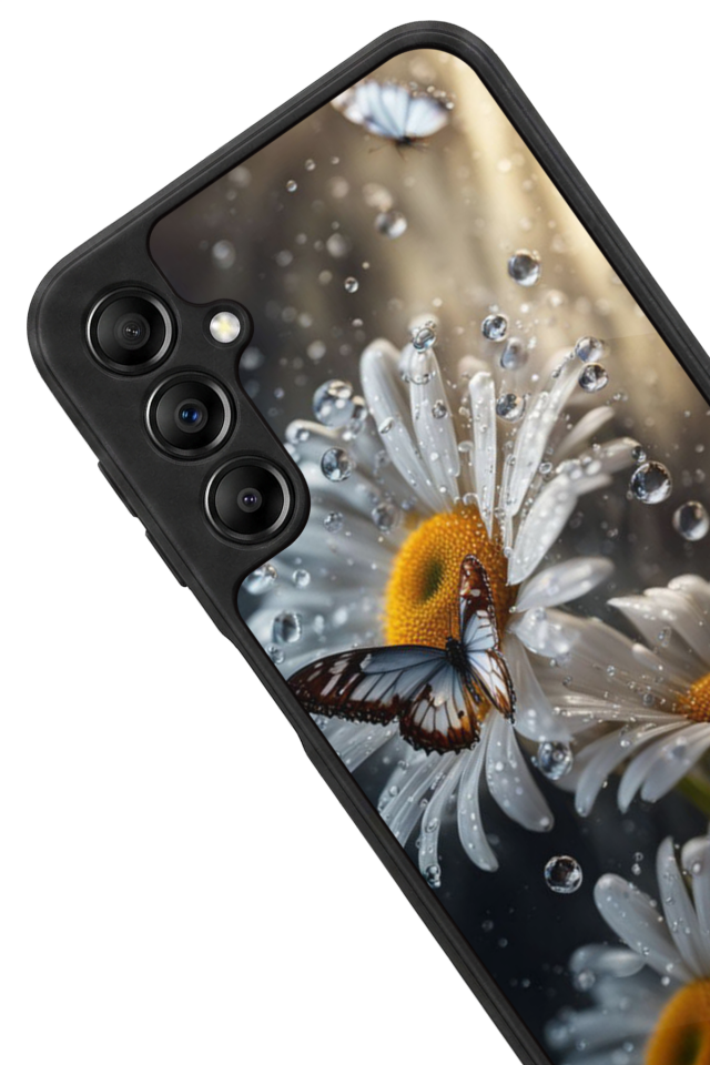 Samsung Galaxy A14 Uyumlu Cicek Tasarımlı Glossy Premium Kılıf