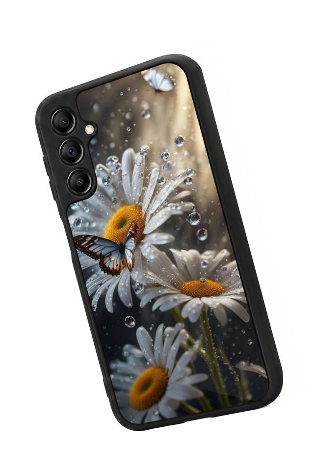 Samsung Galaxy A14 Uyumlu Cicek Tasarımlı Glossy Premium Kılıf