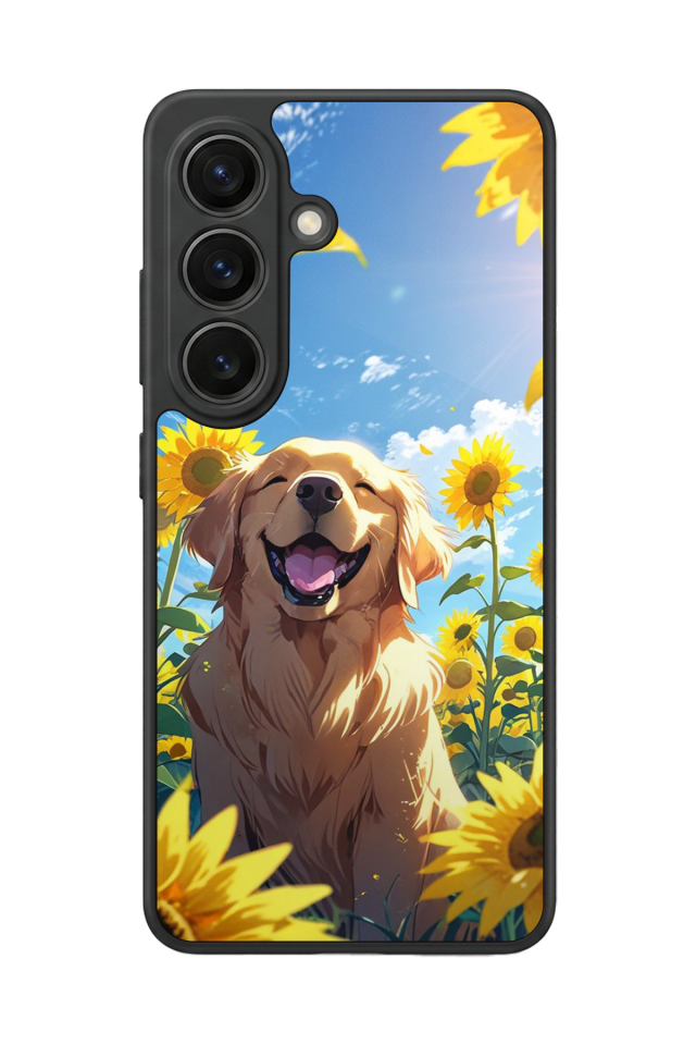 Samsung Galaxy S26 Uyumlu Golden Kopek Tasarımlı Glossy Premium Kılıf