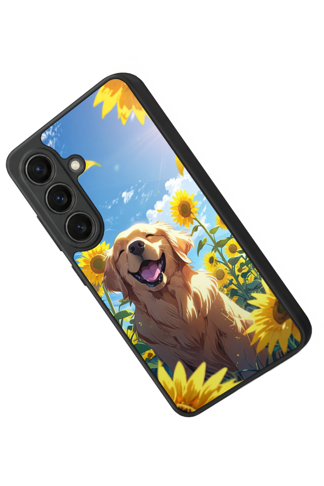 Samsung Galaxy S26 Uyumlu Golden Kopek Tasarımlı Glossy Premium Kılıf