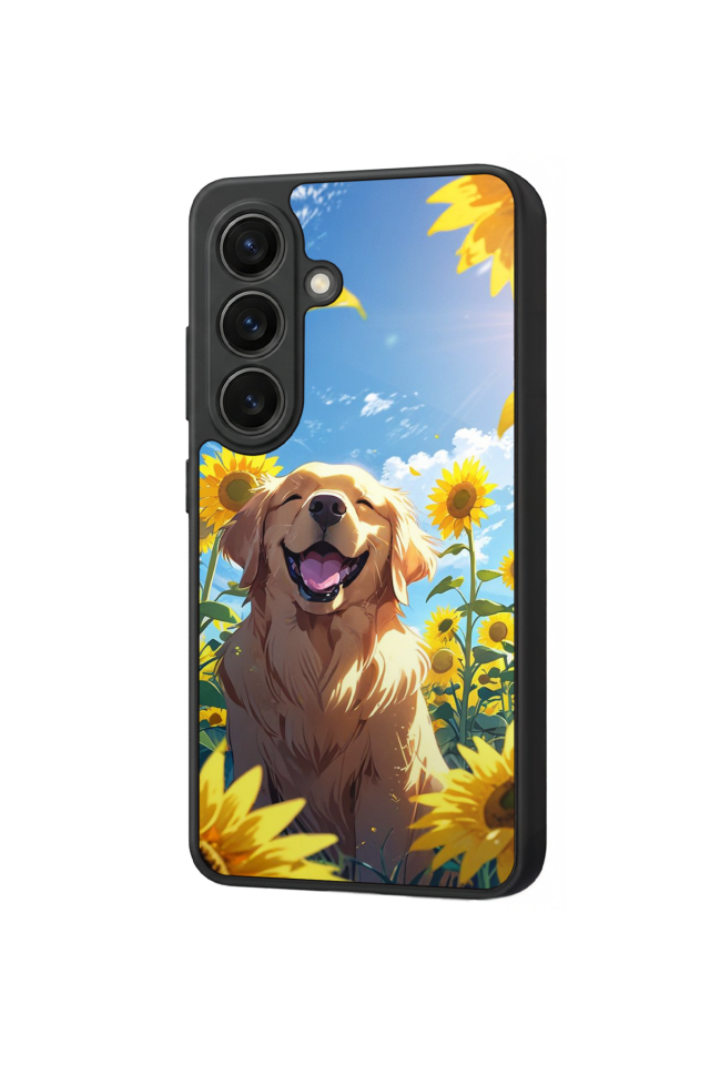 Samsung Galaxy S26 Uyumlu Golden Kopek Tasarımlı Glossy Premium Kılıf