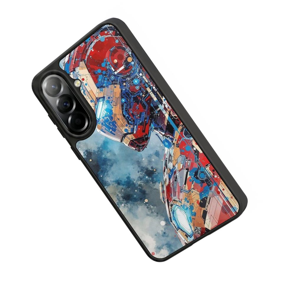 Samsung Galaxy A37 Uyumlu Iron Man ( Demir Adam ) Tasarımlı Glossy Premium Kılıf