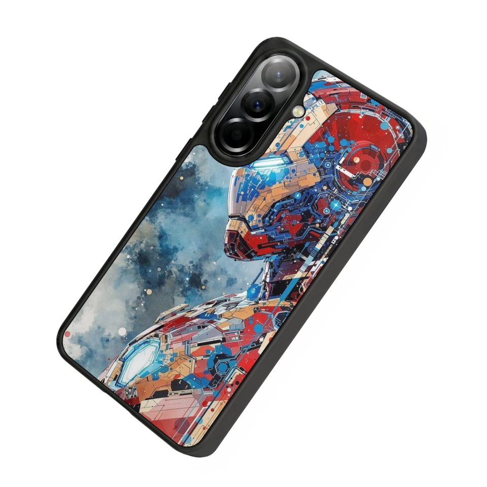 Samsung Galaxy A37 Uyumlu Iron Man ( Demir Adam ) Tasarımlı Glossy Premium Kılıf