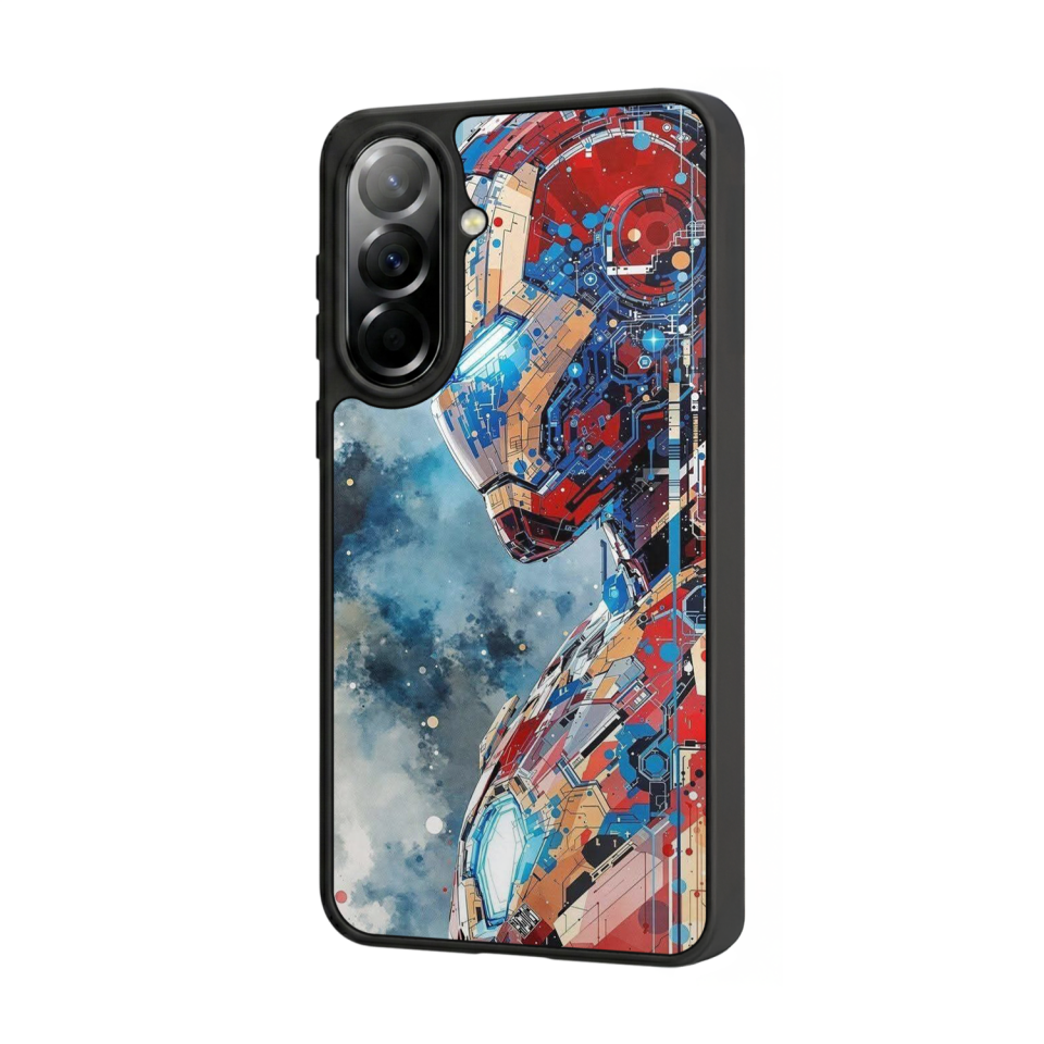 Samsung Galaxy A37 Uyumlu Iron Man ( Demir Adam ) Tasarımlı Glossy Premium Kılıf