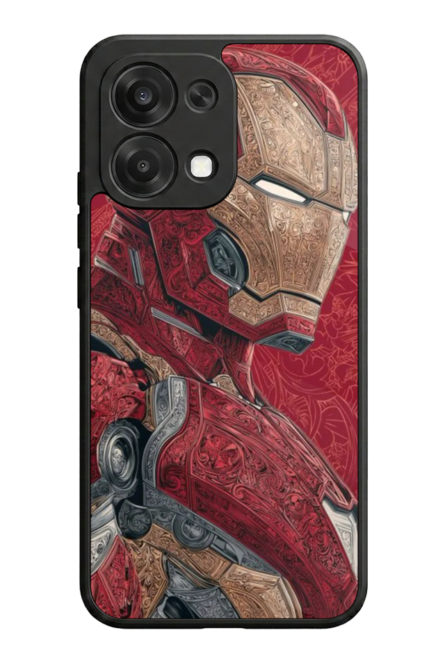 Oppo A6 Pro Uyumlu  Iron Man ( Demir Adam ) Tasarımlı Glossy Premium Kılıf