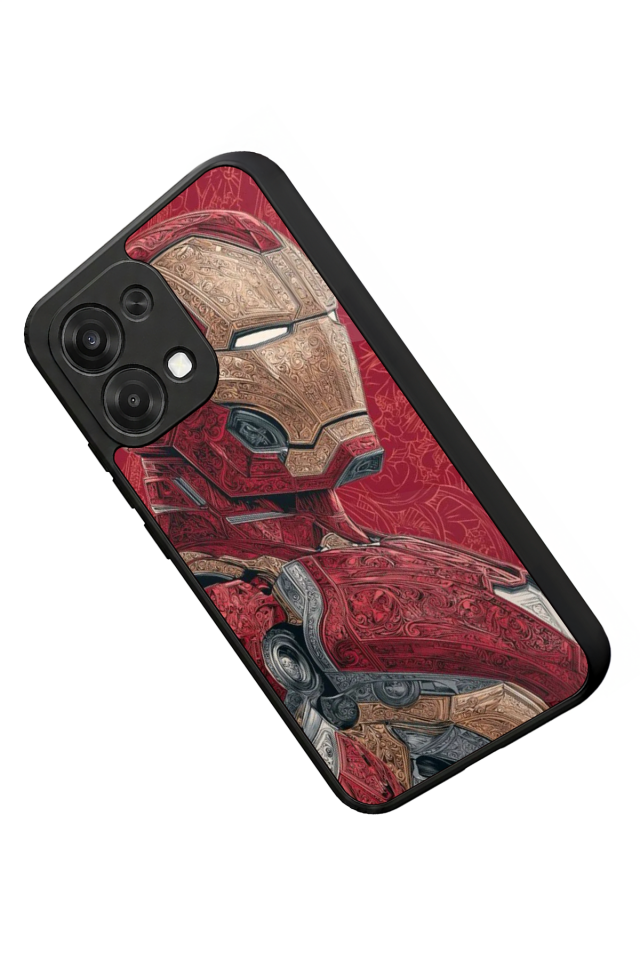 Oppo A6 Pro Uyumlu  Iron Man ( Demir Adam ) Tasarımlı Glossy Premium Kılıf