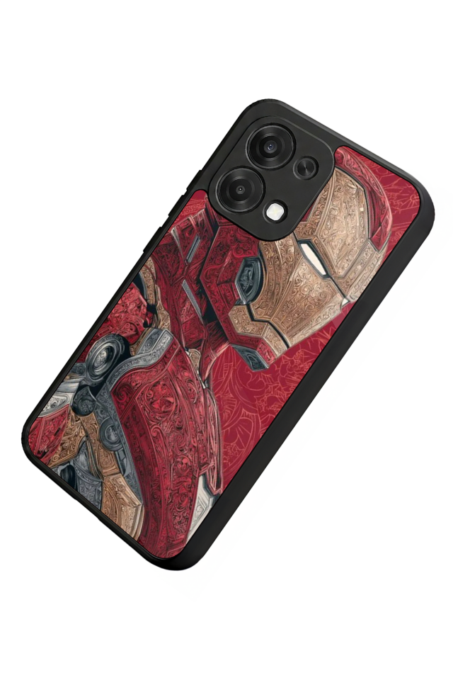 Oppo A6 Pro Uyumlu  Iron Man ( Demir Adam ) Tasarımlı Glossy Premium Kılıf