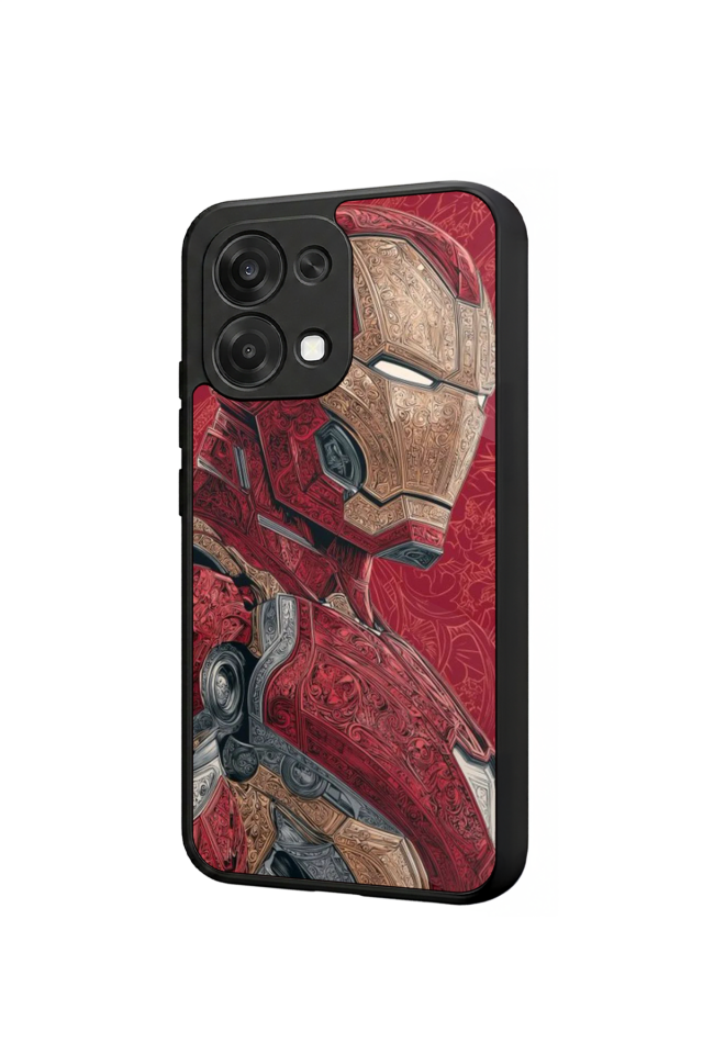 Oppo A6 Pro Uyumlu  Iron Man ( Demir Adam ) Tasarımlı Glossy Premium Kılıf