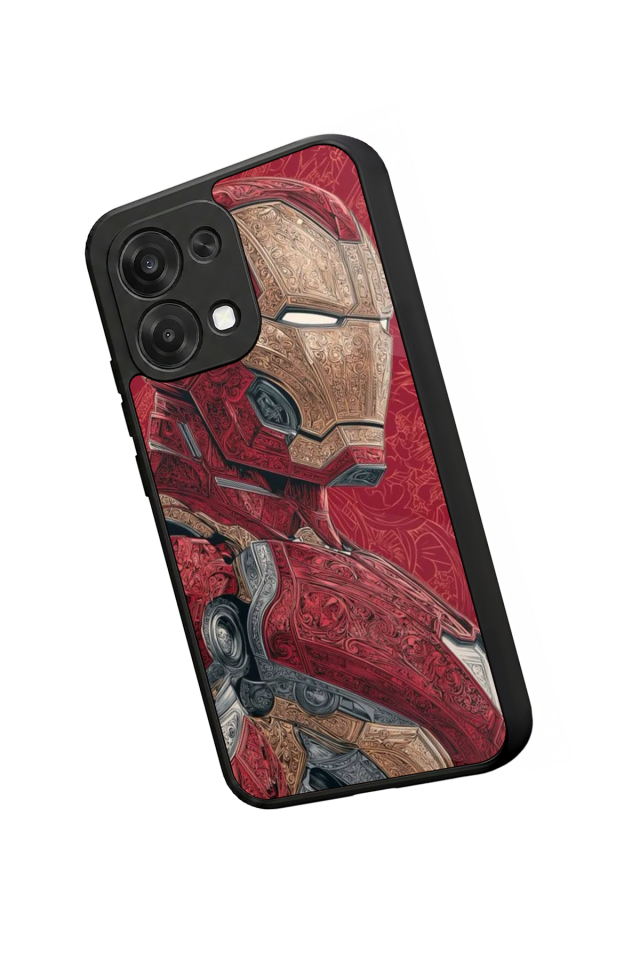 Oppo A6 Pro Uyumlu  Iron Man ( Demir Adam ) Tasarımlı Glossy Premium Kılıf
