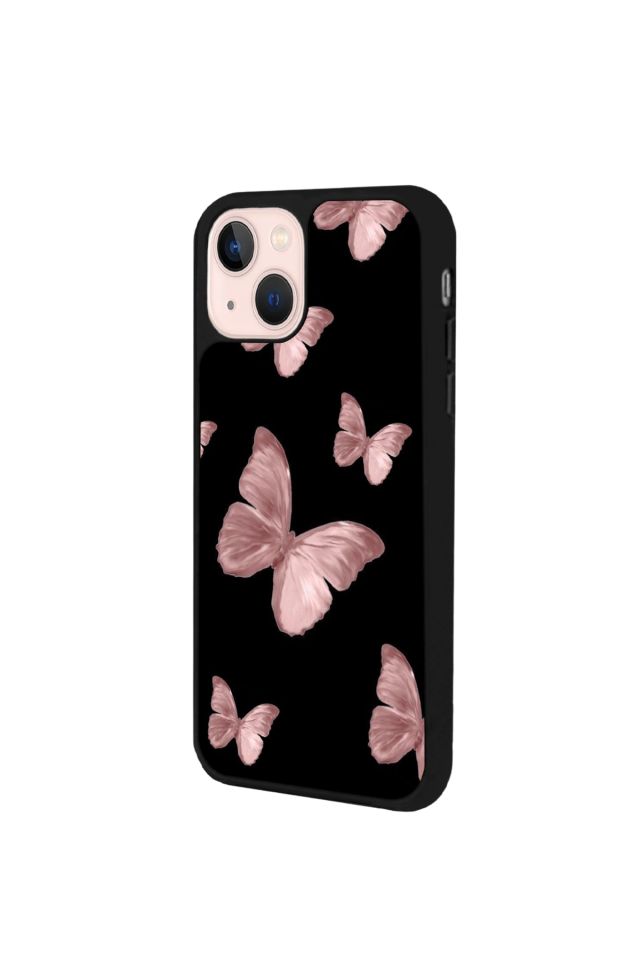 iPhone 15 Plus Uyumlu Kelebek Tasarımlı Glossy Premium Kılıf