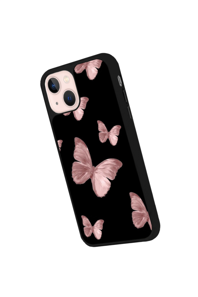 iPhone 15 Plus Uyumlu Kelebek Tasarımlı Glossy Premium Kılıf