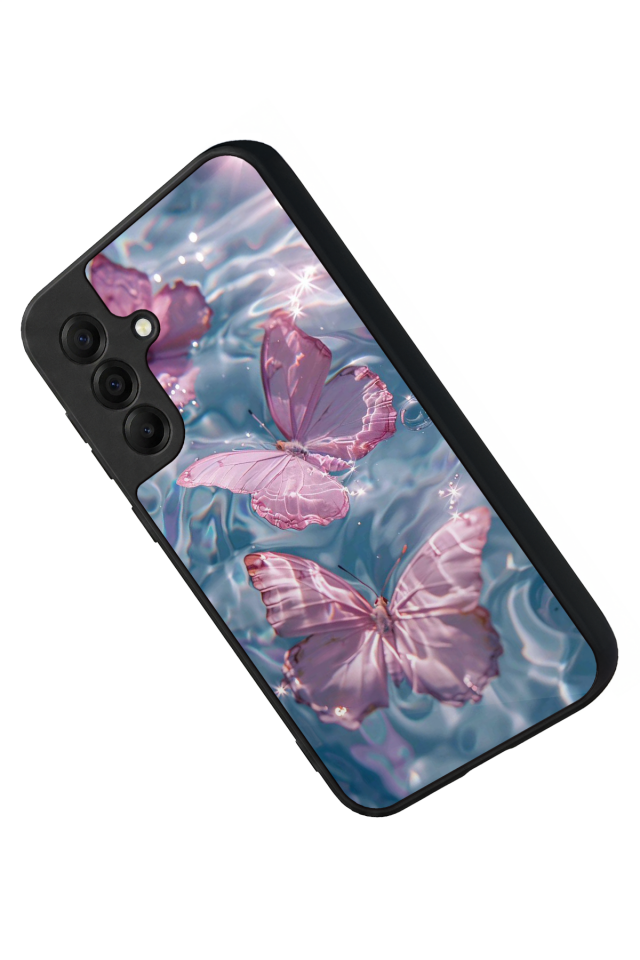 Samsung Galaxy A17 Uyumlu Kelebek Tasarımlı Glossy Premium Kılıf