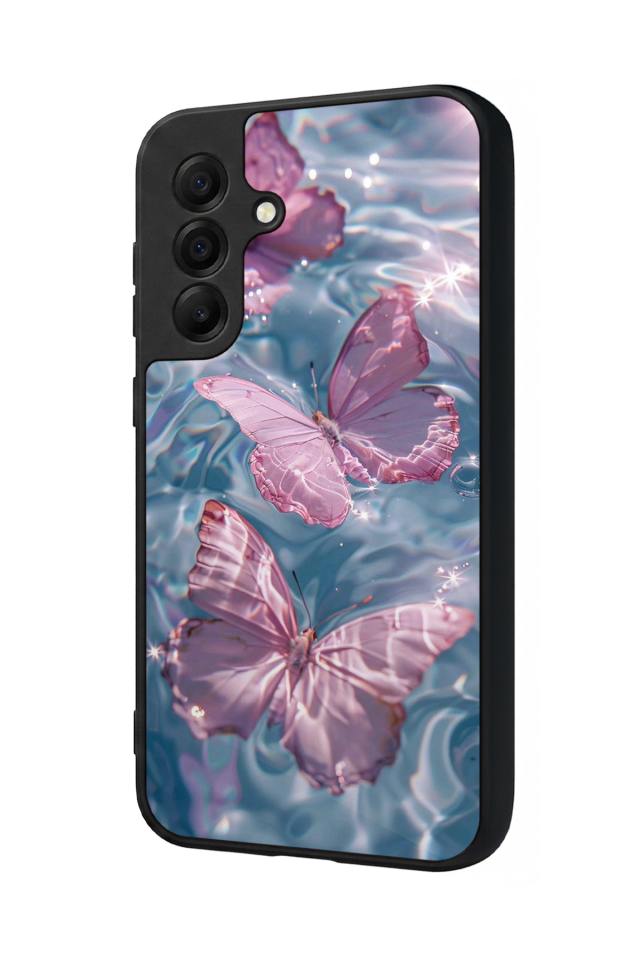 Samsung Galaxy A17 Uyumlu Kelebek Tasarımlı Glossy Premium Kılıf