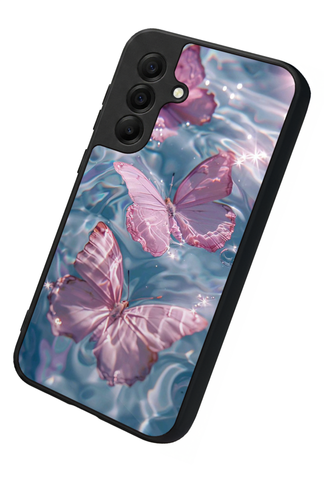 Samsung Galaxy A17 Uyumlu Kelebek Tasarımlı Glossy Premium Kılıf