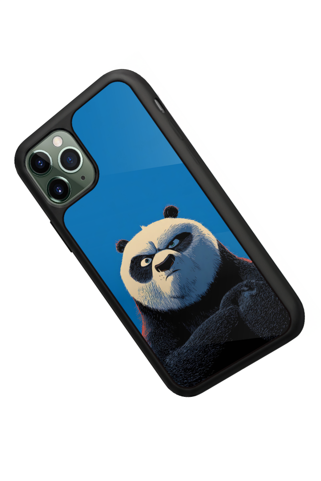 iPhone 11 Pro Max Uyumlu Kung Fu Panda Tasarımlı Glossy Premium Kılıf