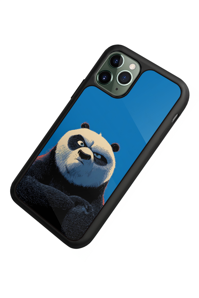 iPhone 11 Pro Max Uyumlu Kung Fu Panda Tasarımlı Glossy Premium Kılıf