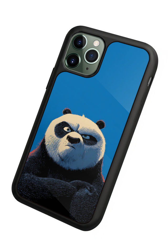 iPhone 11 Pro Max Uyumlu Kung Fu Panda Tasarımlı Glossy Premium Kılıf
