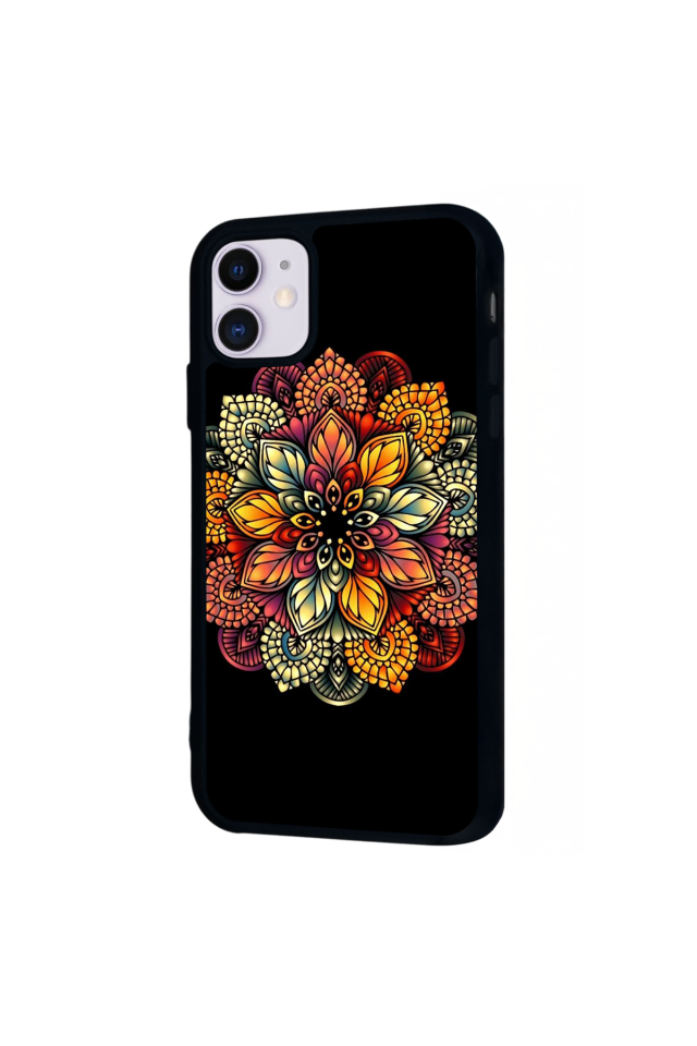 iPhone 11 Uyumlu Mandala Tasarımlı Glossy Premium Kılıf