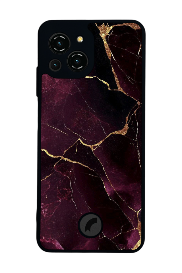 Reeder S23 Pro Max Uyumlu Mermer Marble Tasarımlı Glossy Premium Kılıf