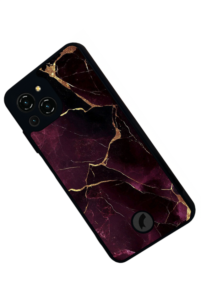 Reeder S23 Pro Max Uyumlu Mermer Marble Tasarımlı Glossy Premium Kılıf