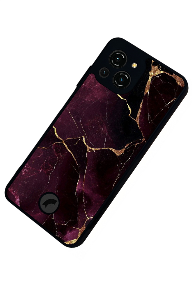 Reeder S23 Pro Max Uyumlu Mermer Marble Tasarımlı Glossy Premium Kılıf