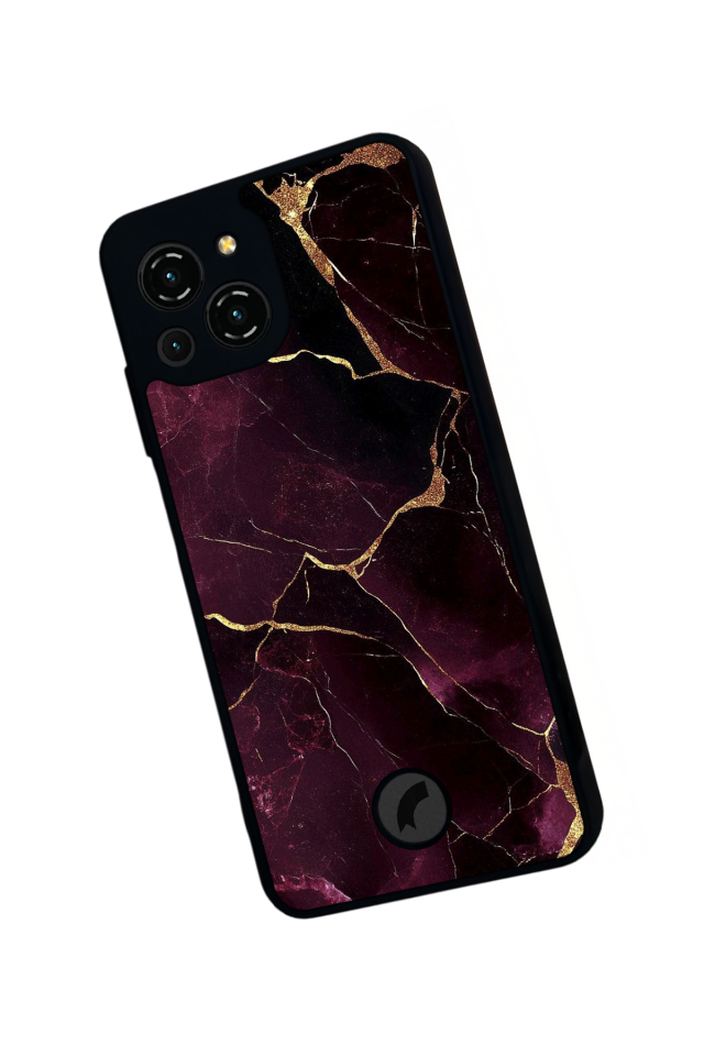 Reeder S23 Pro Max Uyumlu Mermer Marble Tasarımlı Glossy Premium Kılıf