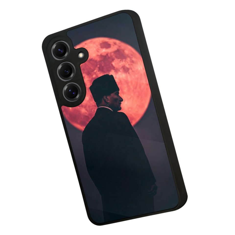 Samsung Galaxy S25 Uyumlu Mustafa Kemal Ataturk Tasarımlı Glossy Premium Kılıf
