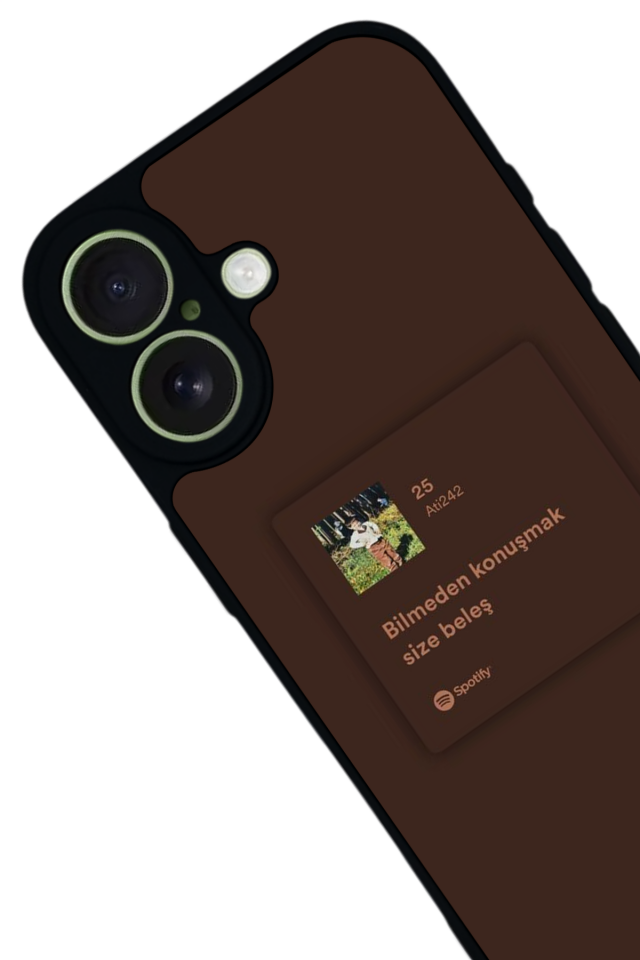 iPhone 17 Uyumlu Sarki Sozleri Tasarımlı Glossy Premium Kılıf