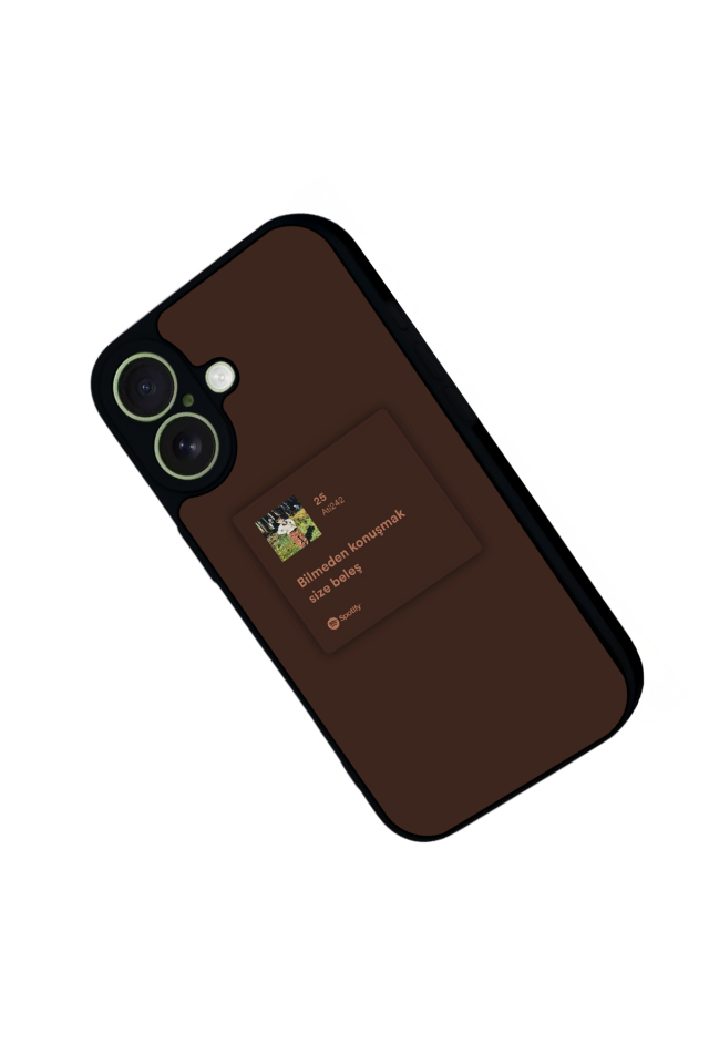 iPhone 17 Uyumlu Sarki Sozleri Tasarımlı Glossy Premium Kılıf
