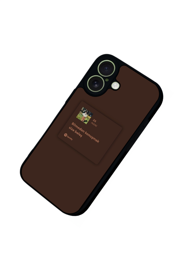 iPhone 17 Uyumlu Sarki Sozleri Tasarımlı Glossy Premium Kılıf